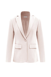 Cicy Bell Womens Apricot Casual Work Blazers