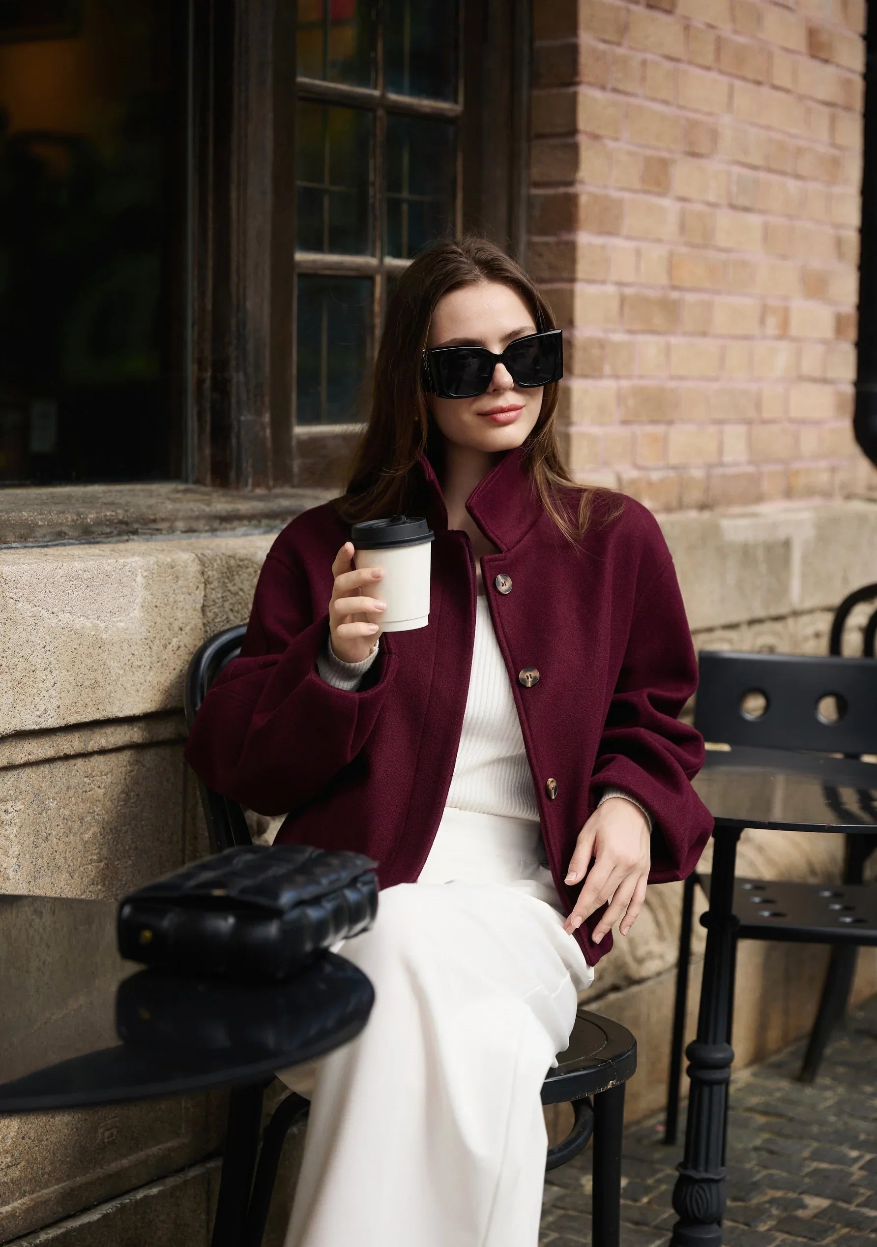 Mastering the Outerwear Game: Why a Burgundy Cropped Pea Coat is Your New Wardrobe Hero