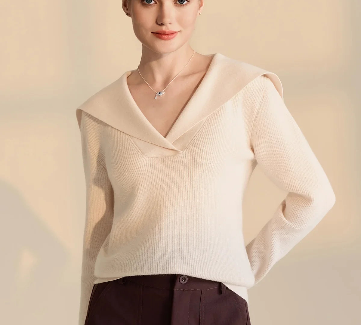 How to Style a Collared Sweater for Work: 6 Quiet-Luxury Outfit Ideas