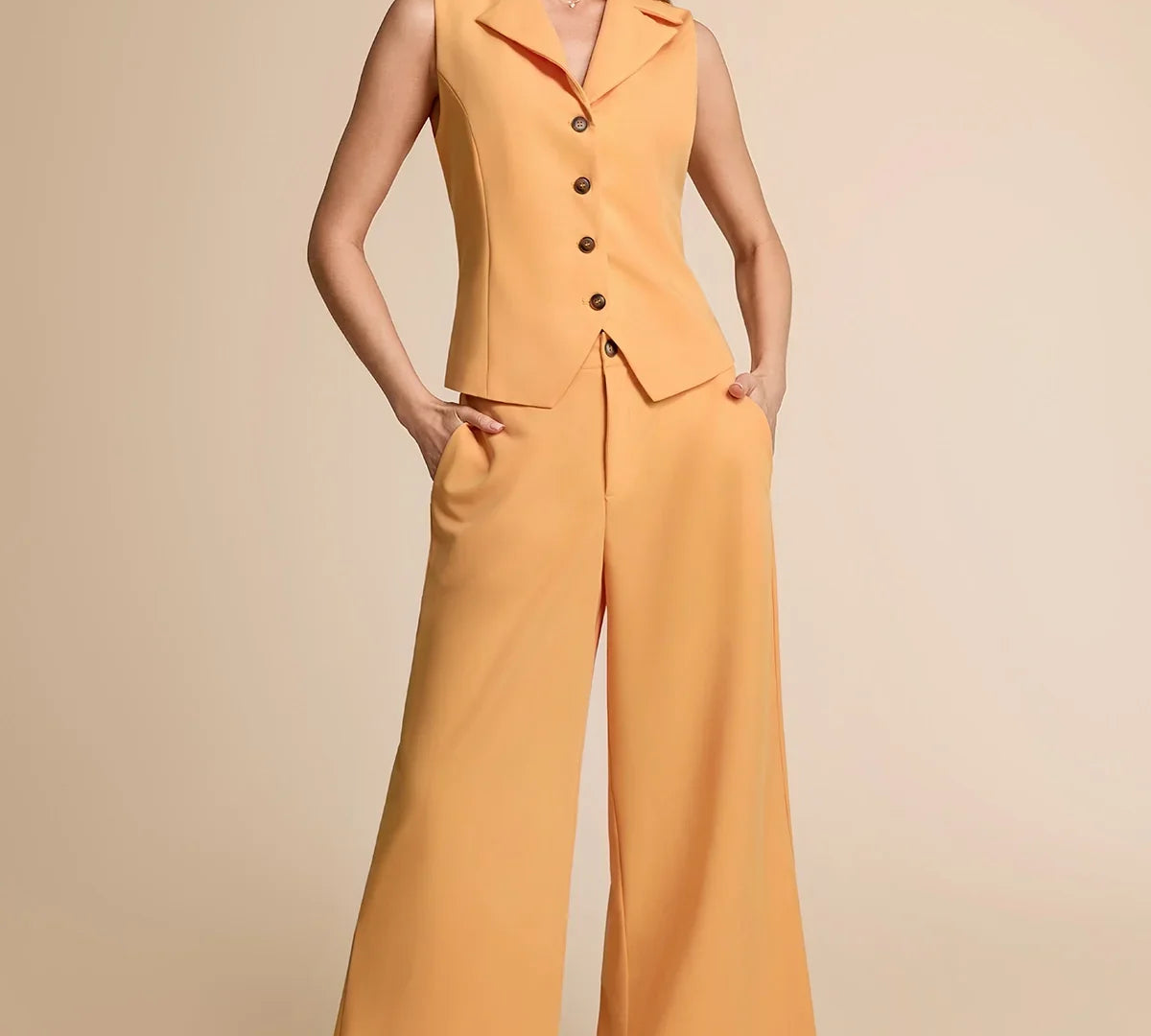 How to Style an Apricot Yellow Vest Set | Summer 2026 Suits