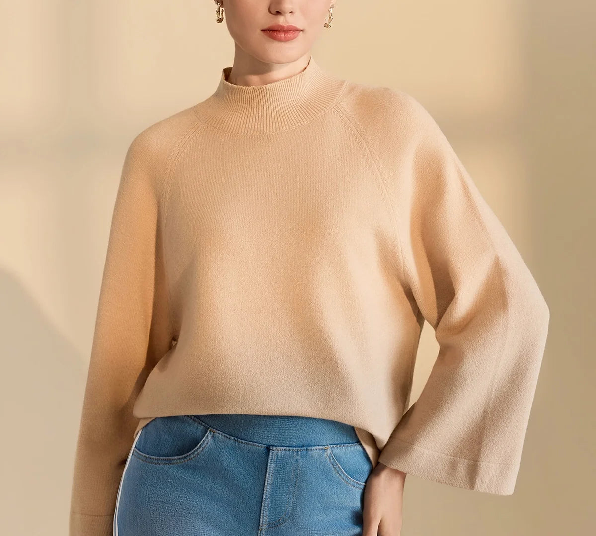 How to Style a Mock Neck Sweater for Work: 6 Business Casual Outfit Ideas