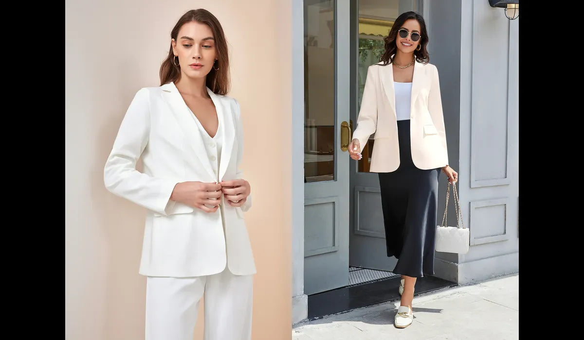 Two women went out wearing cicybell blazers