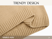 Womens Khaki Half Sleeve Sweaters | CicyBell