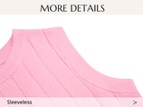 Womens Pink Pleated Peplum Tank Tops | CicyBell