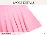 Womens Pink Pleated Peplum Tank Tops | CicyBell