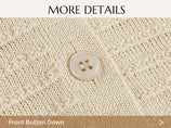 Cicy Bell Apricot Ruffle Peter Pan Collar Cardigan Sweater