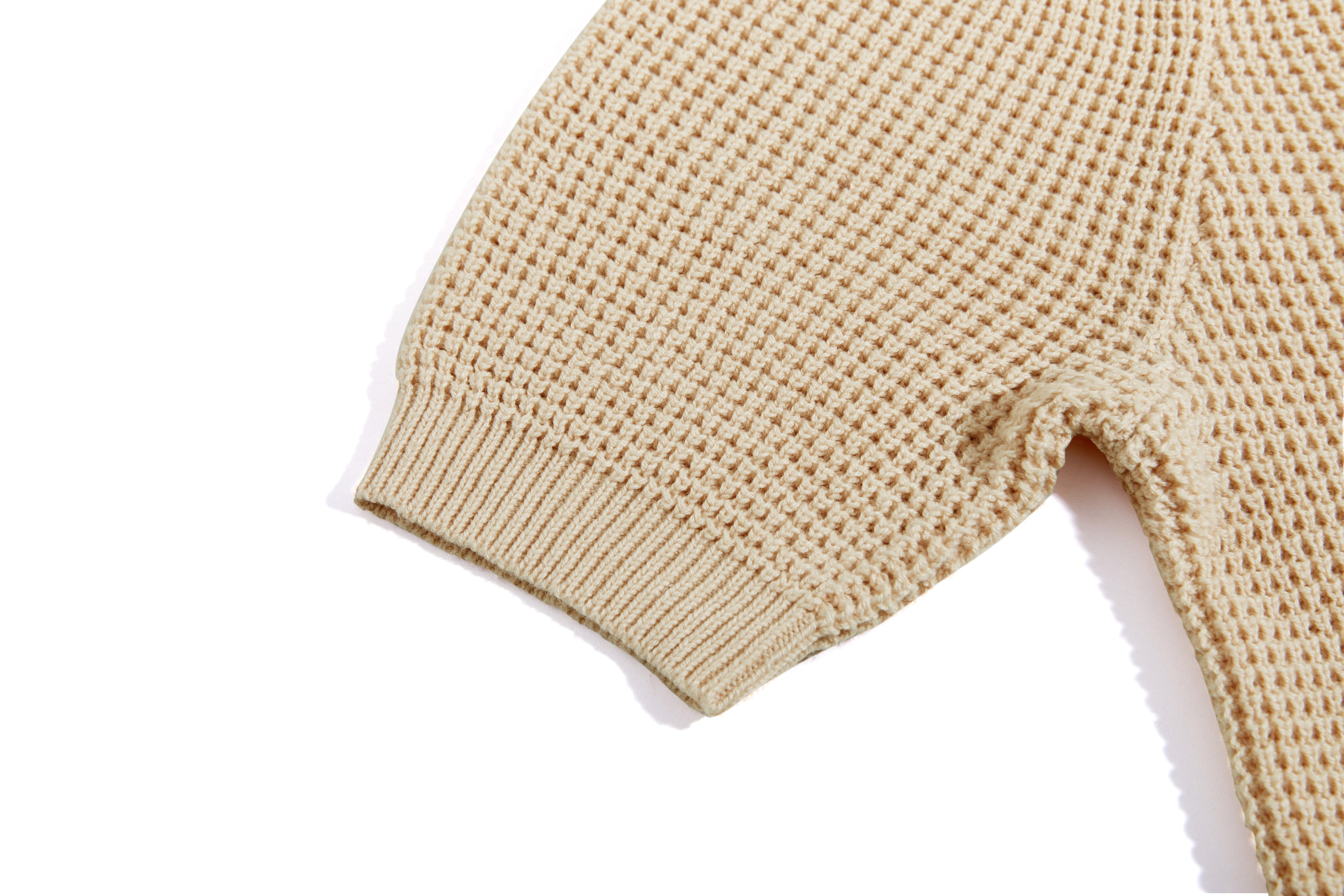Womens Apricot Puff Short Sleeve Sweaters Tops | CicyBell