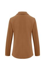 Cicy Bell Womens Brown Casual Work Blazers