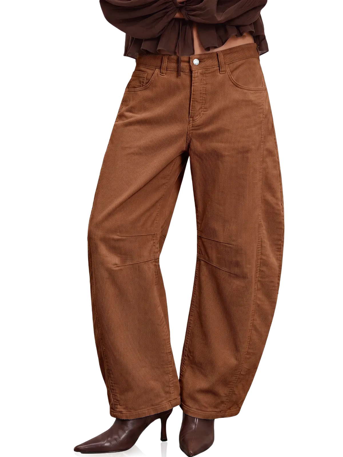 Womens Baggy High Waisted Wide Leg Trouser | Cicy Bell