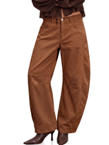 Womens Baggy High Waisted Wide Leg Trouser | Cicy Bell