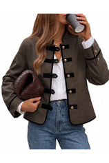 Womens Napoleon Cropped Collar Vintage Coats | Cicy Bell