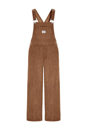 Cicy Bell Womens Brown Corduroy Bib Overalls