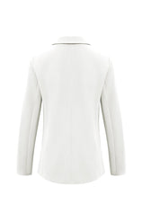 Cicy Bell Womens White Casual Work Blazers