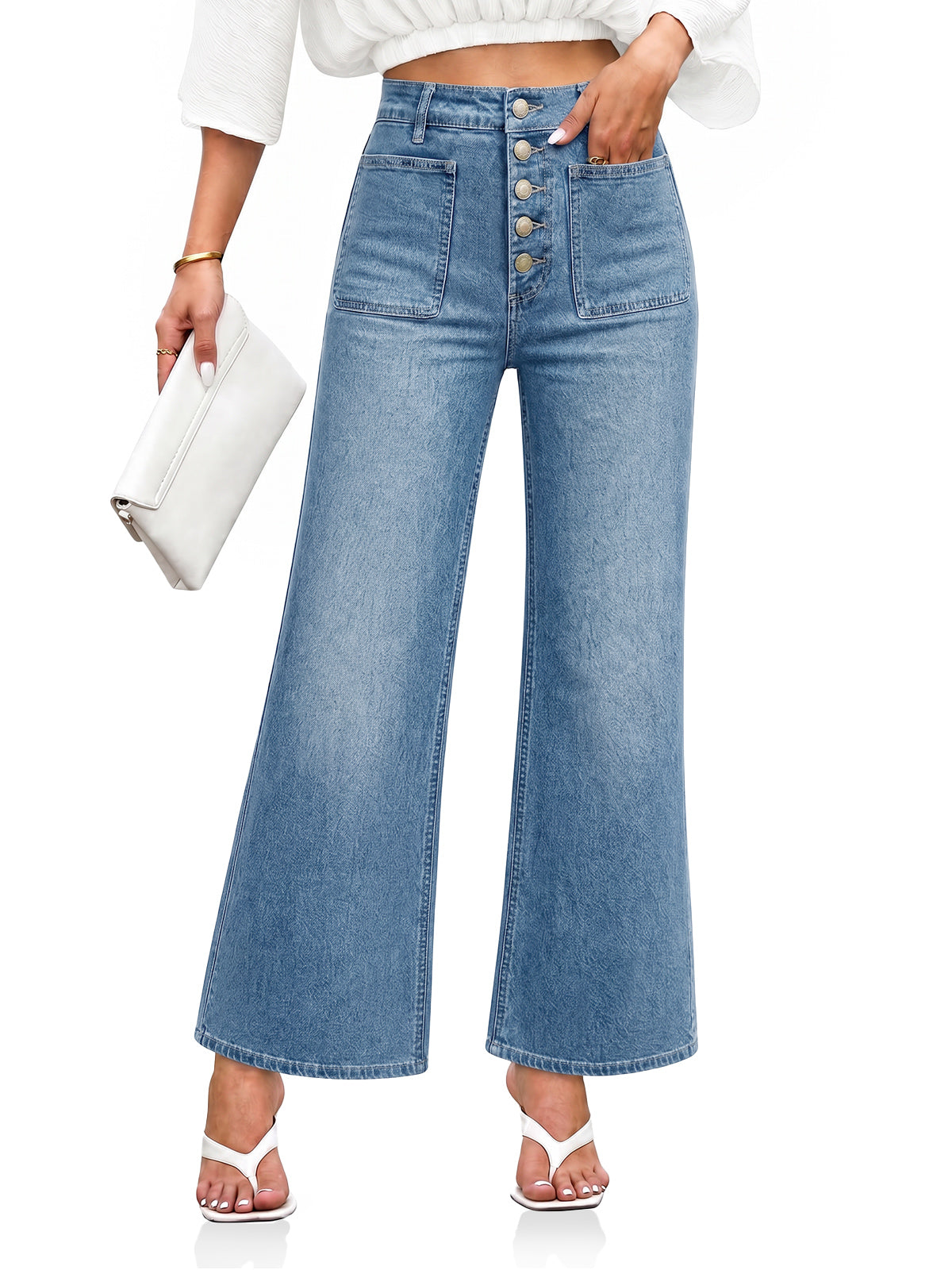 Womens High Waisted Flare Jeans | CicyBell