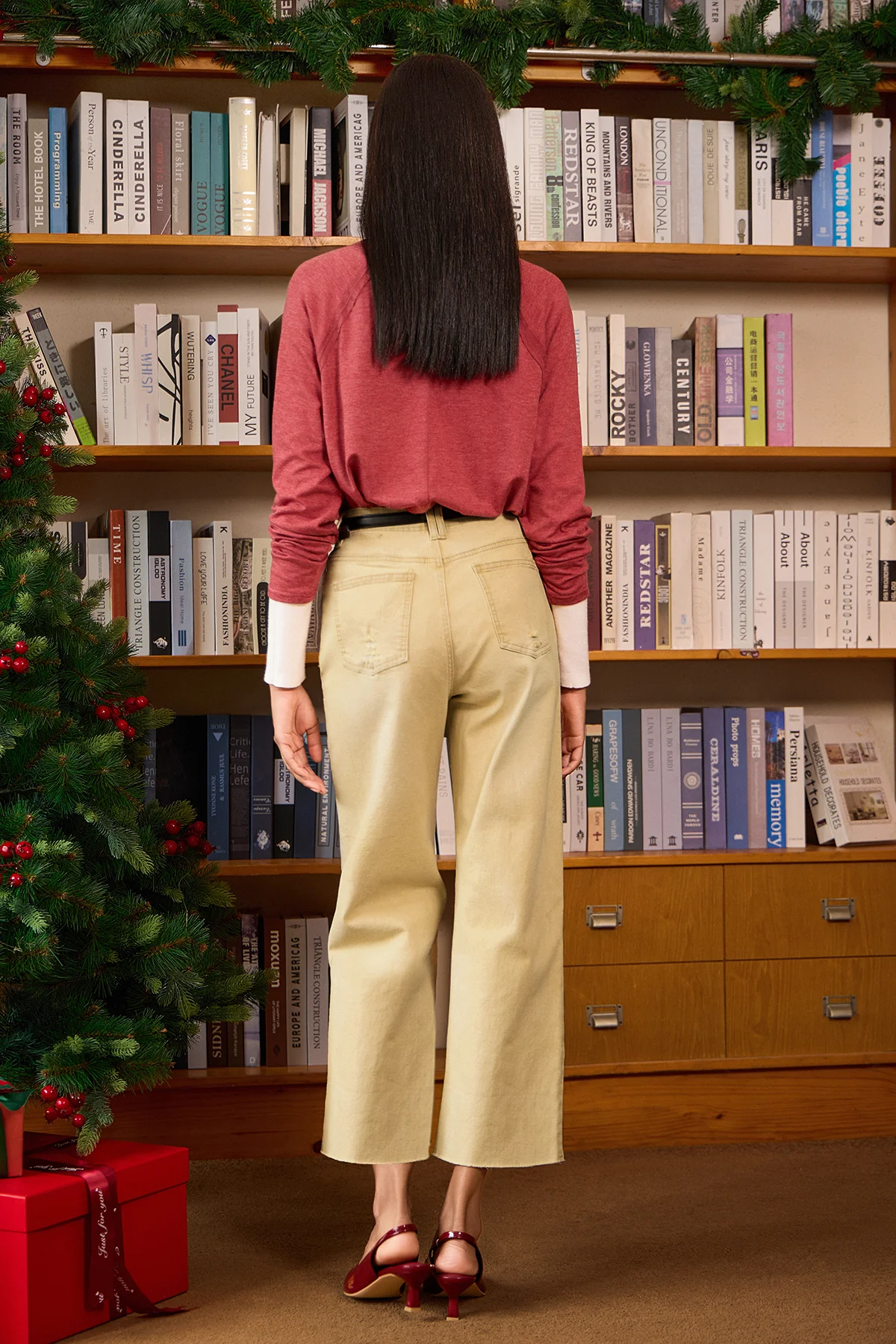 Cicy Bell Womens Khaki Jeans