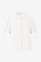 Womens White Short Sleeve Button Down Shirts 2