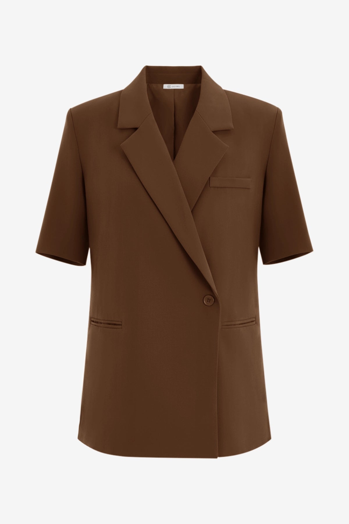 Womens Brown Summer Oversized Blazer 2