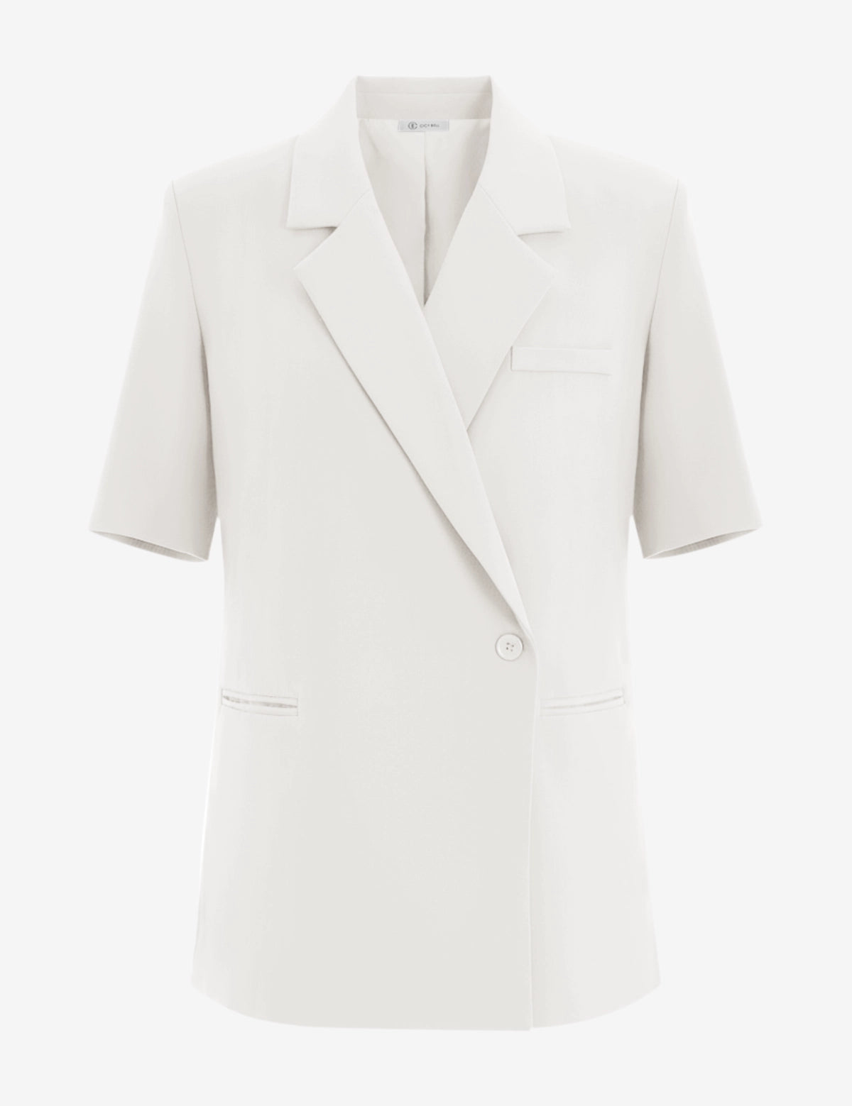 Womens White Summer Oversized Blazer 2