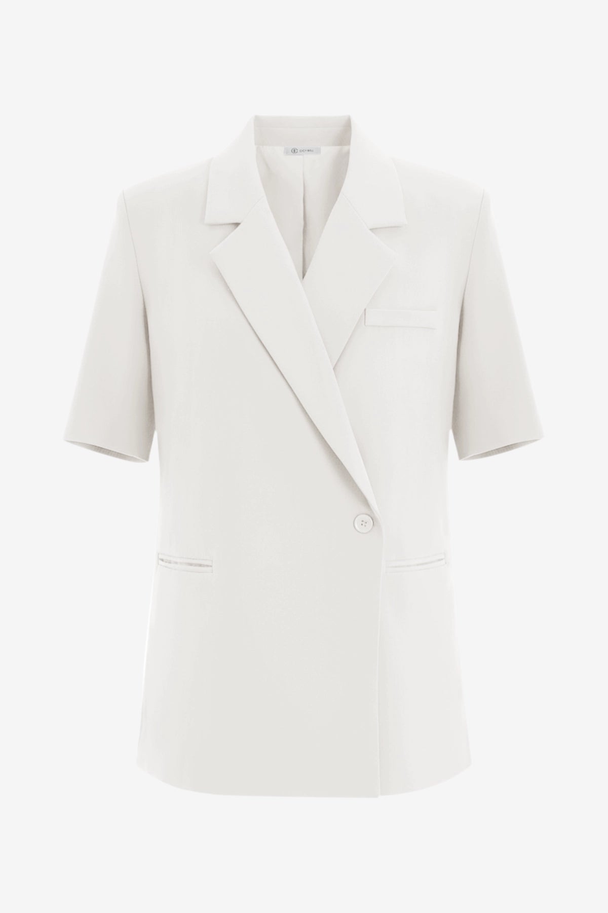 Womens White Summer Oversized Blazer 2