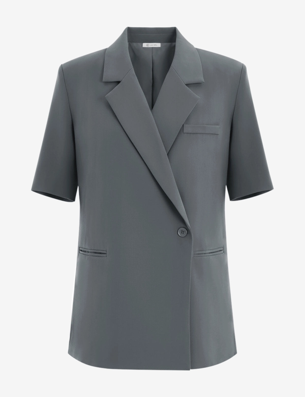 Womens Dark Grey Summer Oversized Blazer 2