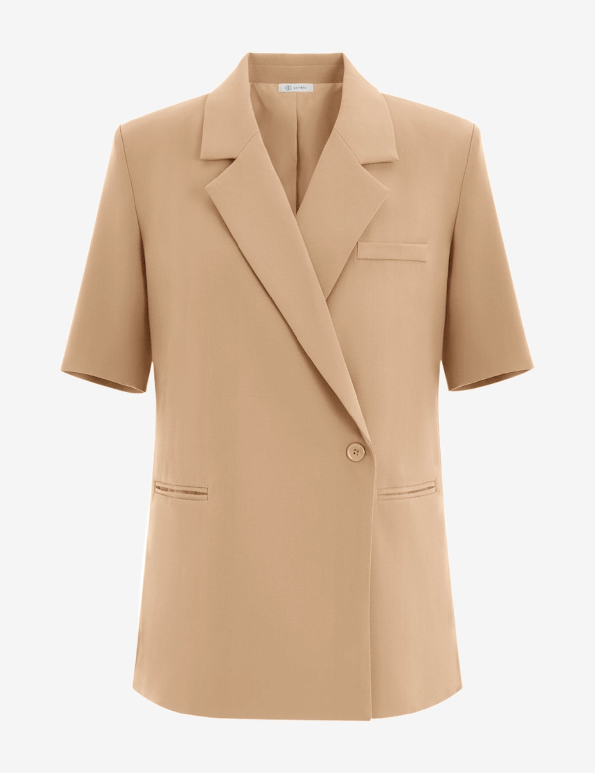 Womens Dark Khaki Summer Oversized Blazer 2