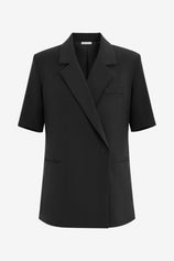 Womens Black Summer Oversized Blazer 2