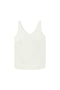 Womens White V Neck Satin Tank Tops 3