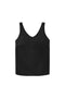 Womens Black V Neck Satin Tank Tops 3