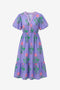 Womens Purple Floral Print Maxi Dress 2