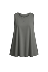 Womens Dark Grey Summer Sleeveless Tank Tops | CicyBell