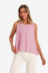 Womens Pink Summer Sleeveless Tank Tops 
