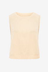 Womens Apricot Casual Cropped Tank Tops | CicyBell