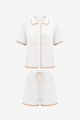 Womens White Color Block 2 Piece Sets | CicyBell