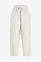 Womens Beige Wide Leg Striped Pants 2