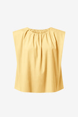 Womens Yellow Cap Sleeve Blouses | CicyBell
