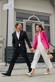 Cicy Bell Womens Rose Red Casual Work Blazers