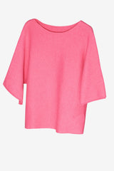 Cicy Bell Womens Pink Half Sleeve Sweaters