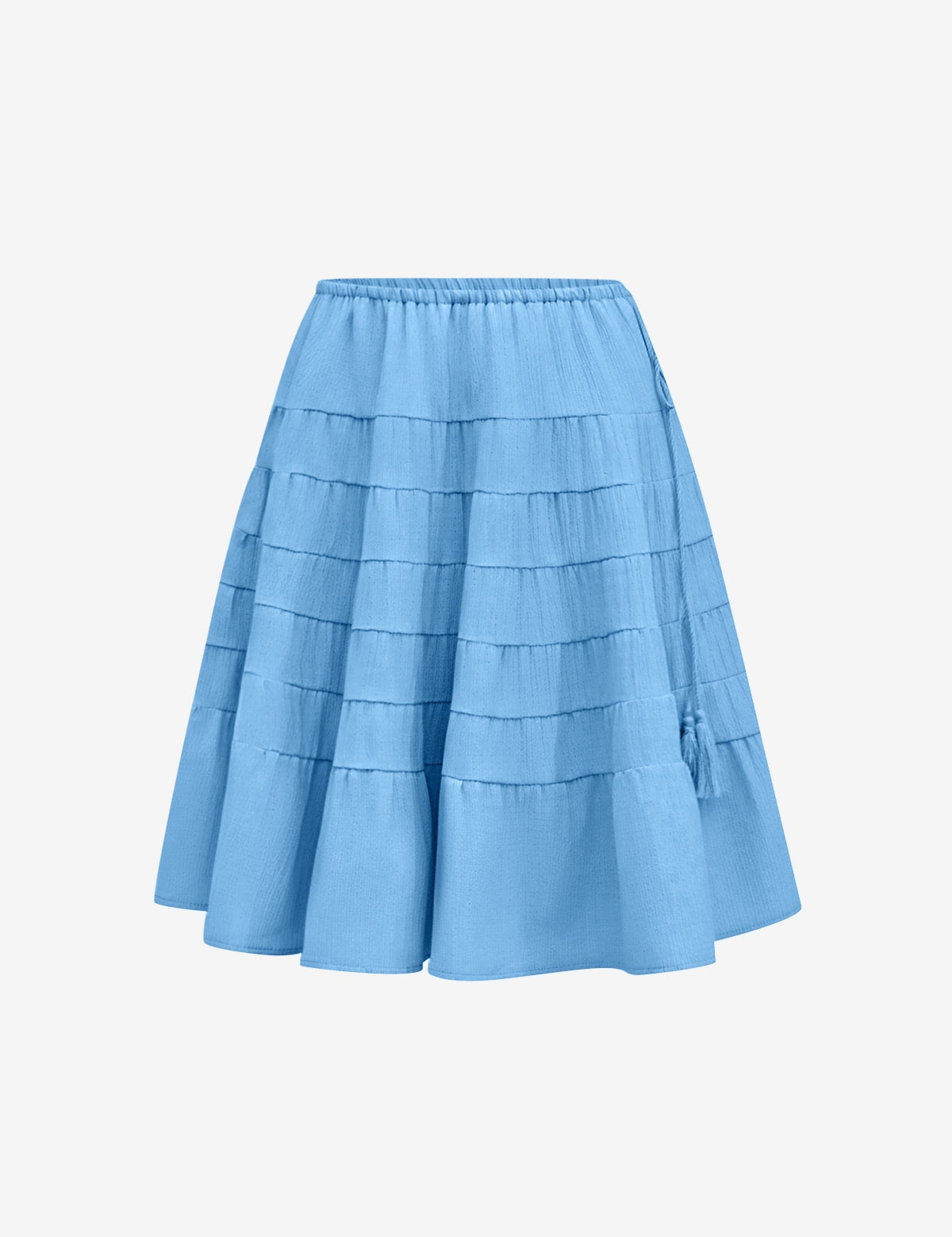 Womens Blue Summer Pleated Skirts 2