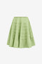 Womens Mint color Summer Pleated Skirts 2