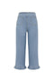 Womens Light Blue High Waisted Cropped Jeans 2