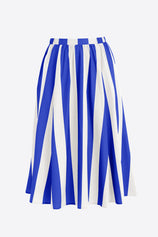 Womens Blue Summer Striped Maxi Skirts | CicyBell