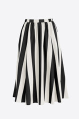 Womens  Black Summer Striped Maxi Skirts | CicyBell