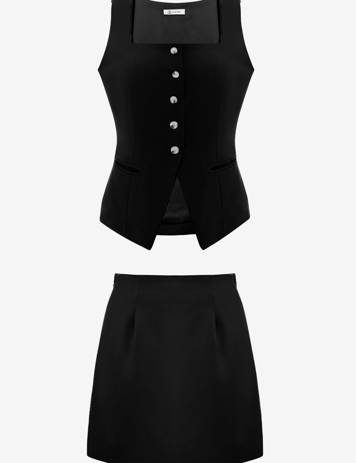 Womens Black 2 Piece Outfits 2