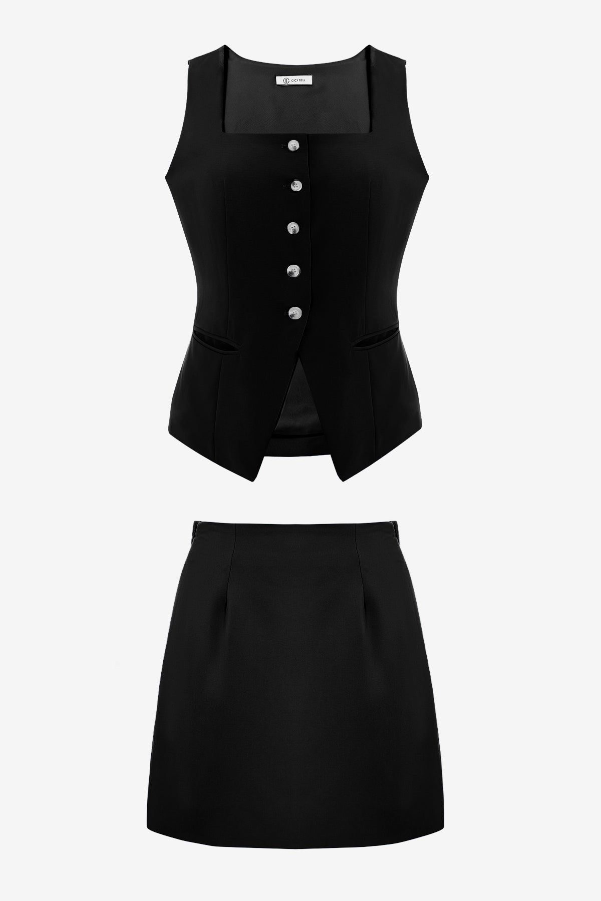 Womens Black 2 Piece Outfits 2