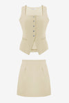 Womens Beige 2 Piece Outfits 1