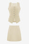 Womens Beige 2 Piece Outfits 1