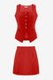 Womens Red 2 Piece Outfits 2