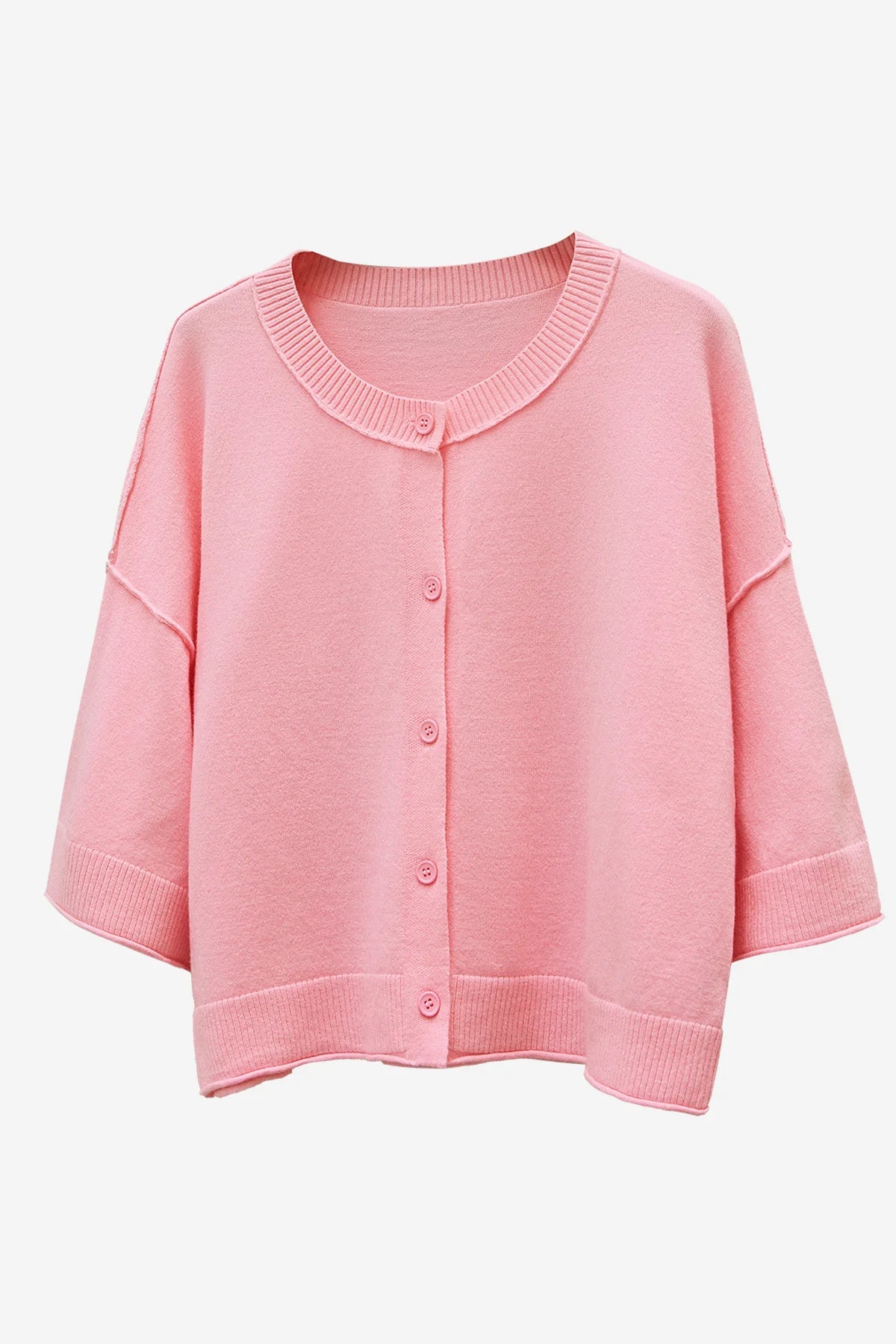 Cicy Bell Womens Pink Cardigan Tops