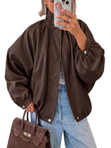Womens Faux Leather Jackets|Cicy Bell