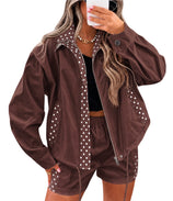 Womens 2 Piece Outfits Jackets and Short Sets | Cicy Bell